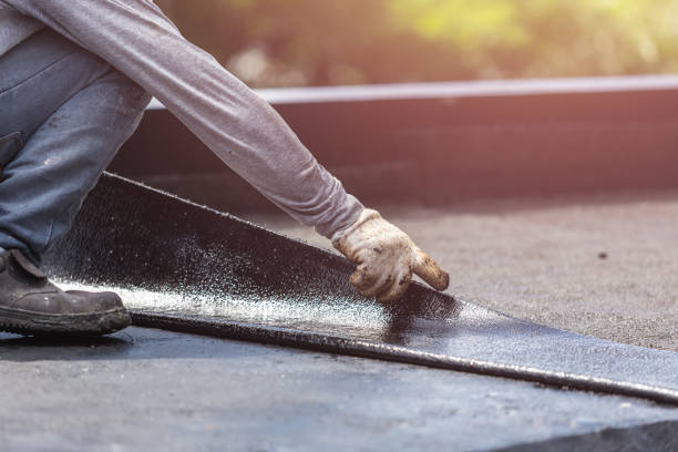Professional Waterproofing technician working in Belleville, WI